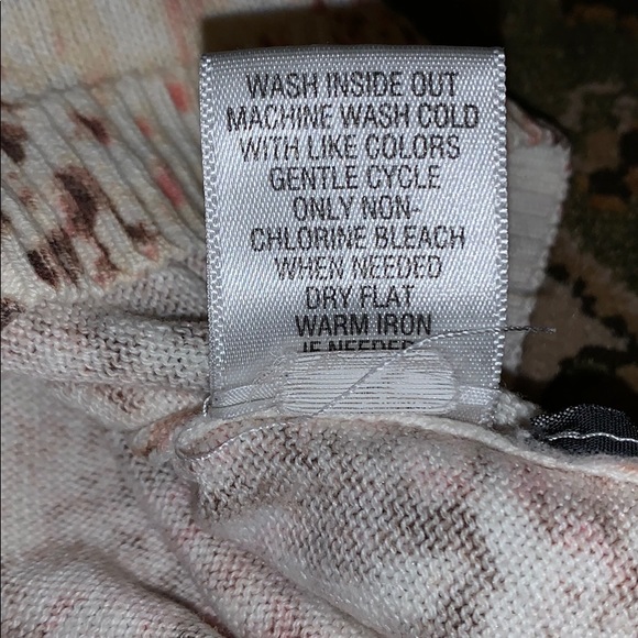 5/$20 Dana Buchman Size M Sweater W Zip Back Crew Neck - Picture 5 of 7